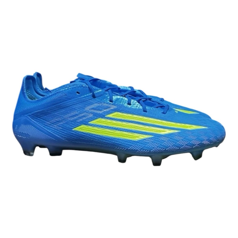 Adidas F50 Elite FG Lucid Ray Blue Solar Yellow 2 Lucid JR6450 Men's Size 10